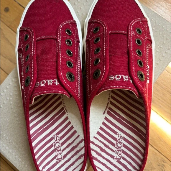 NIB Taos Canvas EZ Soul Slide Sneakers 7.5 - Picture 3 of 12